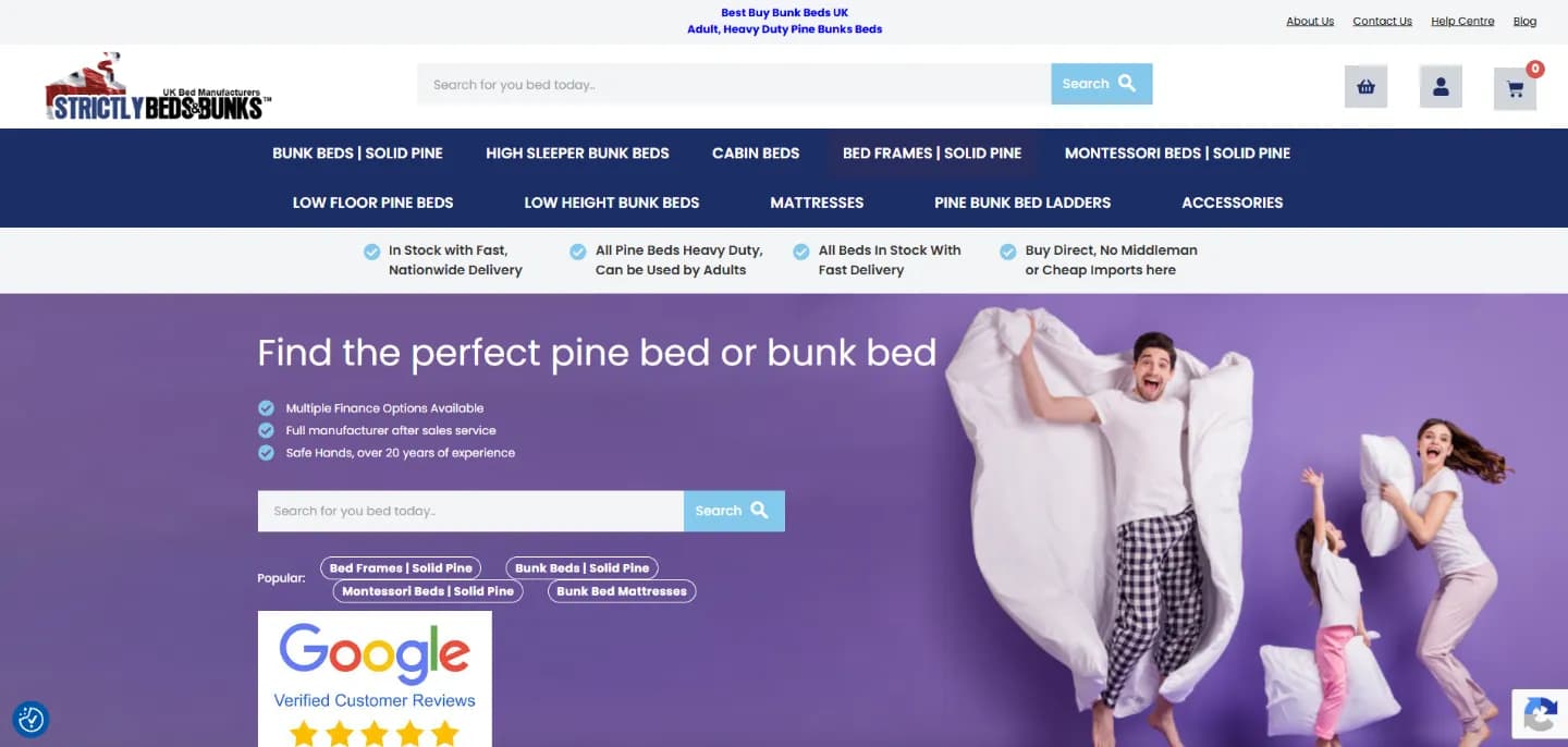 Strictly Beds and Bunks homepage
